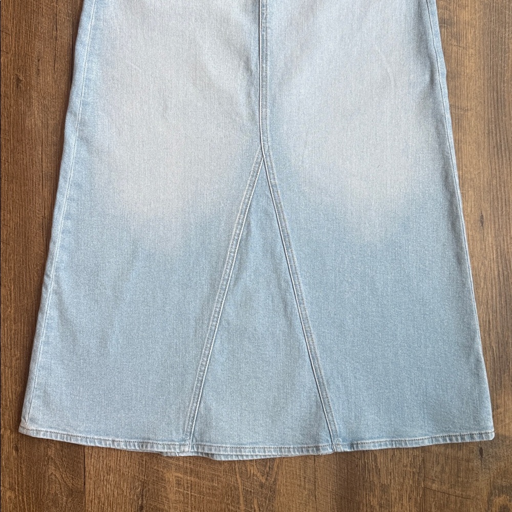 NWT Joes Jeans Margo Denim Midi Skirt Light Wash Women’s Size 26 - Picture 3 of 12